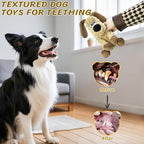 Squeaky Stuffed 3PCS Dog Toys, Chew for Large Medium Small Breeds | Plush with Crinkle Toys to Keep Puppy Busy, Teething, Fetching, Tossing, Tugging Interactive Toys for Indoor Outdoor play