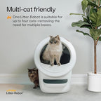 Litter-Robot 4 by Whisker, White | Automatic, Self-Cleaning Cat Litter Box, Helps Reduce Litter Box Odors, Works with Any Clumping Litter