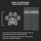 PawZ Rubber Dog Boots for Large Paws - All-Weather Waterproof Dog Shoes, Anti-Slip Traction for Rain, Snow, Mud & Hot Pavement - Pull-On Dog Booties, Black - Large (3"- 4") - Pack of 24