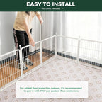 FXW Rollick Dog Playpen, Indoor, Yard & RV Camping, 24" H, 8 Panels | Easy setup, Heavy-duty, DIY layouts, Walk-through gate, for Puppies & Small Dogs, Patented