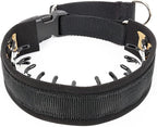 Mayerzon Martingale Dog Collar No Pull, Black, M | Neck Cir 14.5"-18.5" | Patented Anti Pull Collar for Small Medium Large Dogs, Buckle, For Walking Training, Adjustable, Hidden Design, 2.5mm Links