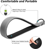 PetiFine 4FT Heavy Duty Dog Leash with Soft Padded Double Handle | Traffic Handle Extra Control,Auto Lock Hook,Reflective Nylon Walking Lead for Large,Medium,Small Breed Dogs