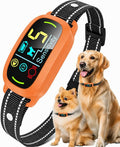 Smart AI Bark Collar for Large Medium Small Dogs, Anti Barking Device with 5 Training Modes, Exclusive Forced Bark-Stopping, Rechargeable IP67 Waterproof Bark Collar with 5 Sensitivity (Orange)