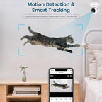 litokam 360 Cameras for Home Security 2K, 2 Pack Indoor Security Camera for Baby/Pet/Nanny with Night Vision, 2.4 GHz Smart WiFi Cam with Motion Detection & Two Way Audio