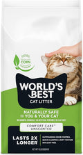 World's Best Cat Litter, Comfort Care, Unscented, Odor Control, 15 lb Bag | Gentle odor control for sensitive cats and lasts 2x longer; natural corn litter, quick clumping, flushable, 99% dust free