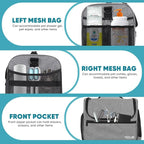 Pet Travel/Grooming Supplies Organizer Carry Bag - Compatible with Oneisall/Neabot Dog Grooming Vacuum, Large Capacity - Bag Only (Gray)
