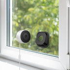 Luna Window Camera, 2K Dual-Band WiFi6 Wired Indoor Security Camera | Smart AI Motion Detection, Color Night Vision, Stick-On Angled Glass Mount, Easy Installation Camera for Home Security