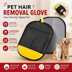 2PCS Pet Hair Removal Gloves for Dogs & Cats, Reusable Electrostatic Pet Hair Remover Tool, Magic Fur Removal Glove for Clothing, Couch, Carpet & Car