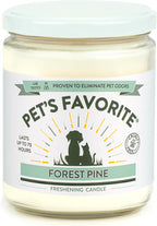 Pet's Favorite Pet Odor Candle, Clean Burning, Long Lasting Scented Candles with a Cotton Wick. (Pumpkin Spice and Forest Pine, Pack of 2)