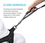 6FT Highly Reflective Heavy Duty Elastic Bungee Medium and Large Dog Leash Shock Absorbing with Comfortable Padded Handle and Traffic Handle Suitable for Training Grey