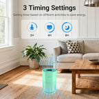 2 Pack Cobectal Air Purifiers for Home Bedroom, Air Cleaner with HEPA 3-in-1 Filter for Room up to 1050 ft², Aroma Function, Sleep Mode, Portable Air Purifiers for Office, Dorm, RVs, Hotel, Green