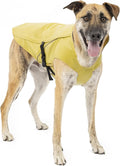 Kurgo Halifax Rain Shell, Dog Raincoat, Waterproof Rain Jacket for Dogs, Pet Poncho, Reflective, Leash Opening, Quick Release Buckles (Slicker Yellow, X-Small)