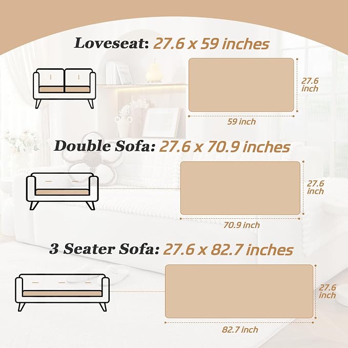 Plush Couch Cover for Dogs – Non Slip Pet Sofa Protector, Ultra Soft Washable Couch Cover for Pets, Anti-Slip Backing Furniture Protector for Cats & Dogs, Fits Standard & L-Shape Sofas (Only1PC )