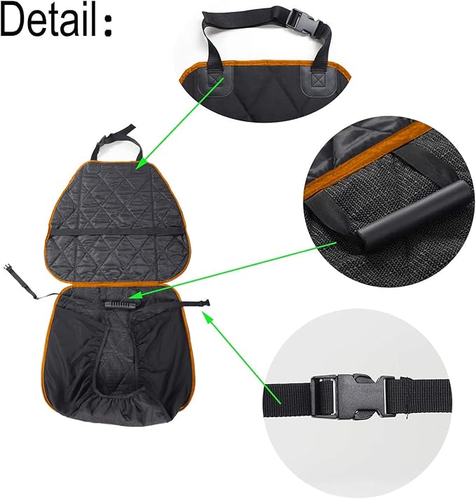 AsFrost Dog Car Seat Cover for Cars SUVs Trucks, Thicked 600D Oxford Heavy Duty Waterproof Front Car Seat Covers for Dogs Durable Nonslip Padded Pet Car Seat Protector with Side Flaps, 2 Pack | Thicked 600D Oxford,Heavy Duty, Waterproof,Durable, Nonsli...