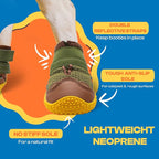Dog Boots for Large Dogs, Medium Dog Boots & Paw Protectors for Hardwood Floors, Outdoor Dog Booties for Hot Pavement Winter Snow Hiking, Dog Shoes with Reflective Strips