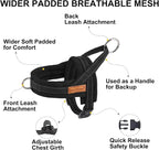 BEAUTYZOO Dog Harness for Small Dogs, No Pull Dog Harness and Leash Set, Soft Escape Proof Puppy Vest Harness with Handle, Reflective Lightweight Step in Harness for Girl Boy Dogs, Black S