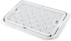 Cat Litter Box Step, Large Cat Litter Ramp with Filter Function, White