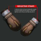 QUMY Dog Shoes for Large Dogs, Medium Dog Boots & Paw Protectors for Winter Snowy Day, Summer Hot Pavement, Water-Resistant in Rainy Weather, Outdoor Walking, Indoor Hardfloors Skid-Resistant Sole | Dog Booties Medium Large Size Dogs, Water-resistant i...