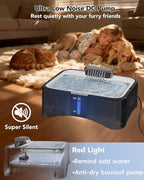 UPSKY Cat Water Fountain, 2.25Gal Large Capacity for Multi-Pet Homes | Ultra Quiet 304 Stainless Steel, Anti-Clog Pump with 4 Filters, Non-Slip Mat Included, Easy to Clean, Smart LED & Anti-Dry