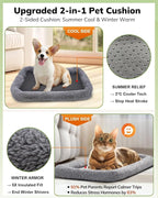 Morpilot Cat Carrier - Cat Carrier Soft for Medium or Large Cats up to 20lbs, with Dual-Sided Cushion, Secure Buckle and Foldable Bowl, Dog Carriers for Small Dogs - Pet Carrier (Dark Gray)