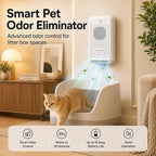 3-Pack Replacement Odor Module for Cat Litter Deodorizer, 21-Day Plant-Based Refill Pods, Compatible with Motion Sensor Litter Box Freshener