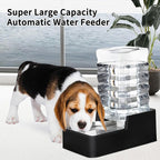 RIZZARI 8L Auto Dog Water Dispenser with Leak-Proof -Dog Water Bowls | Food-Grade Materials,Stable Base, Fresh Water Supply,Low Maintenance,Fits Multiple Pets,Home & Apartment Ready