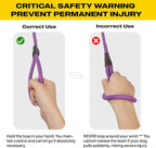 Fida Slip Leads for Dogs, 4 FT x 1/2" Dog Leash Heavy Duty Comfortable Strong Rope Lead for Large, Medium Dogs, No Pull Pet Training Leash with Highly Reflective,Purple
