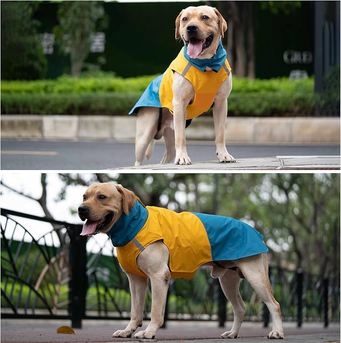 Dog Warm Coats - Windproof Dog Winter Outdoor Jackets Cold Weather Coats for Dog Waterproof Dog Raincoats with Hole for Dog Leash,BY L