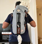 Little Chonk Maxine One Dog Backpack Carrier for Medium Dogs (Gray) | Adjustable & Ergonomic Pet Carrier, Built to be Safer, Hands Free Travel & Hiking, Front Facing, Featured in Wired Magazine