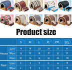 Dog Bed or Cat Bed,2 Ways to Use,Indoor Pet House with Fluffy Mat,Removable and Washable Cover,Splash-Proof House and Non-Slip Bottom,for Cats and Small Dogs(M Flamingo)