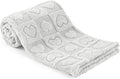 gogobunny Large Pet Blanket for Dogs Cats, Ultra Soft 300GSM Coral Fleece Washable Furniture Protector for Couch Bed Car Seat, Calming Crate Mat Blanket for Large Breeds, Light Grey, 40x50IN