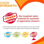 Nylabone Power Chew Monster Bone Dog Chew Toy, Chicken Flavor, XX-Large | Durable dog toys for aggressive chewers, long lasting, discourages destructive chewing, flavor throughout, for dogs 50++ lbs