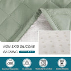 Turquoize 100% Waterproof Chaise Sofa Cover, Sage, 70 inch