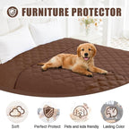 Smiry Waterproof Dog Bed Cover, Reversible Pet Blanket for Sofa Couch | Soft Washable Dog Blanket, Leakproof Couch Cover for Dogs Cats & Furniture Protection, 40x80, Brown/Brown