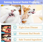 Pet Teeth Cleaning Finger Wipes for Dogs & Cats, Dog Dental Wipes for Removing Plaque and Tartar Buildup, No-Rinse Disposable Gentle Cleaning & Gum Care Pet Wipes, 50 Counts