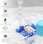 iPettie Tritone Ceramic Cat Water Fountain, Heavy-Duty Waterer for Pets | 2.1 Liters / 2.2 Quart Filtered Water Purifier with Replacement Filters and Foam, White