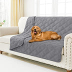 Smiry Waterproof Dog Bed Cover, Reversible Pet Blanket for Sofa Couch | Soft Washable Dog Blanket, Leakproof Couch Cover for Dogs Cats & Furniture Protection, 68x82, Grey/Grey