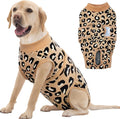 FUAMEY Dog Surgery Recovery Suit, Soft Breathable Neuter Suit for Male Dogs | Post Neuter Surgery Suit, Alternative to Cone of Shame, Wound Care for Dogs, Anti-lick Dog Recovery Suit Brown Leopard XL