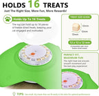 Hide and Seek Cat Toy, Automatic Treat Reward Interactive Cat Toy | Motion Touch Activated Electronic Cat Toys for Indoor Cats, Silicone Rechargeable Cat Play Mat for Bored Adult Kittens