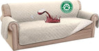 Turquoize 100% Waterproof Sofa Covers Couch Cover Sofa Cover for Dogs Couch Protector Triple Non-Slip Sofa Slipcover for 3 Cushion Couch Furniture Protector for Pets, Kids,Dog (XL Sofa 78", Ivory)
