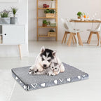 VANKEAN Reversible Cool/Warm Crate Mat Waterproof Washable Firm S-XXL Grey