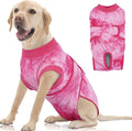 FUAMEY Dog Surgery Suit, Surgical Suit for Dogs, Dog Onesie for Surgery | Cone Collar Alternative, Abdominal Wound Protector, Anti Lick Suit, Soft Dog Bodysuit after Surgery Female Male, Rose Dye XXL