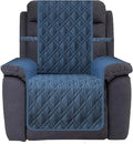 Ameritex Waterproof Nonslip Recliner Cover Stay in Place, Dog Chair Cover Furniture Protector, Ideal Recliner Slipcovers for Pets and Kids (Blue, 23")