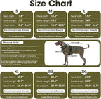 QBLEEV Warm Dog Jacket - Reflective, Adjustable Winter Coat with Turtleneck for Cold Weather, Waterproof Fleece Snowsuit for Small, Medium, Large Dogs