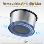 1.6 Gallon Dog Water Bowl, 6.5L/220oz Stainless Steel No Spill Water Bowls for Large Dogs, Super Large Capacity Splash Proof Pet Slow Drinking Water Bowl with Anti-Slip Mat for Mess Drinkers