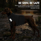 KOESON Reflective Dog Anxiety Vest, Adjustable & Breathable Thunder Jacket for Dogs, Lightweight & Soft Calming Vest for Dogs, Stress Relief Dog Compression Shirt for Thunder, Fireworks, Separation