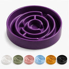 Ceramic Slow Feeder Dog Bowl, 1.5 Cup Puzzle Dish for Small Medium Dogs | Glazed ceramic maze bowl with 1.5-cup capacity for dry or wet food, sized for small and medium dogs