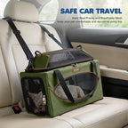 Lekereise Top-Expandable Pet Carrier 18x11x11Inch Delta American United Airline Approved Underseat to 15lbs Stable Car Travel Carriers for Small Dogs Cats with Locking Safety Zippers Anti-Scratch Mesh