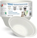 Kinn Kleanbowl Disposable Dog Food Bowls, 8 oz, Pack of 50 | Frame System Refills, Use for Travel, Boarding, or Crate, Compostable, No Plastic, Leakproof