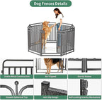 40 Inch Dog Playpen Outdoor, 36 Panels Puppy Playpen Heavy Duty Dog Play Pen Indoors, Rust Resistant Dog Pen for Large/Medium/Small Dogs, Dog Fence for RV Camping